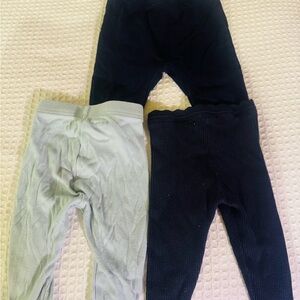 Jacadi Black and Gray Kids Leggings Set
